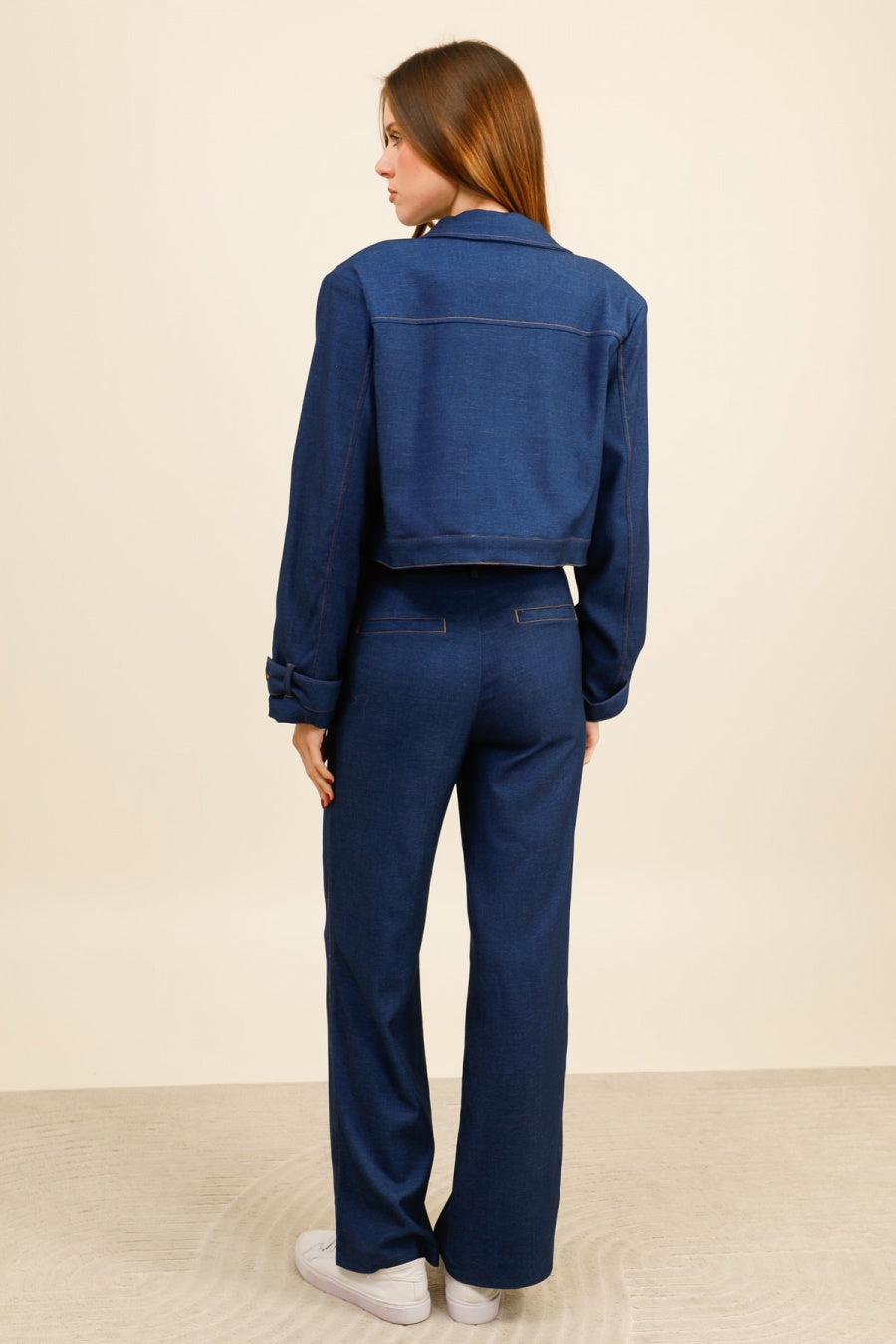 DENVER – Ensemblee en denim stretch effet structuré