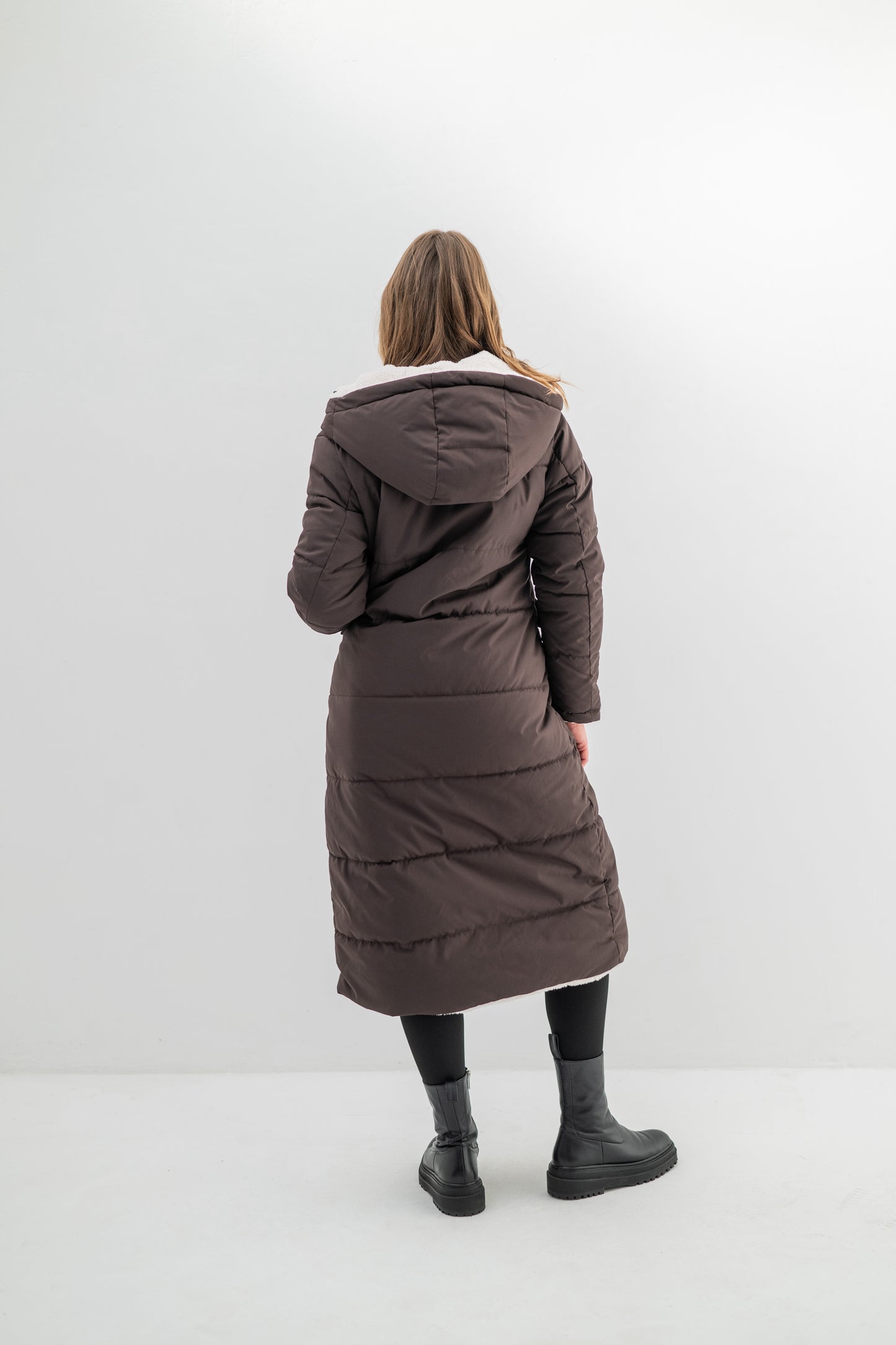 EVEREST– Doudoune longue réversible à capuche