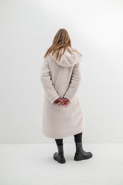 EVEREST– Doudoune longue réversible à capuche