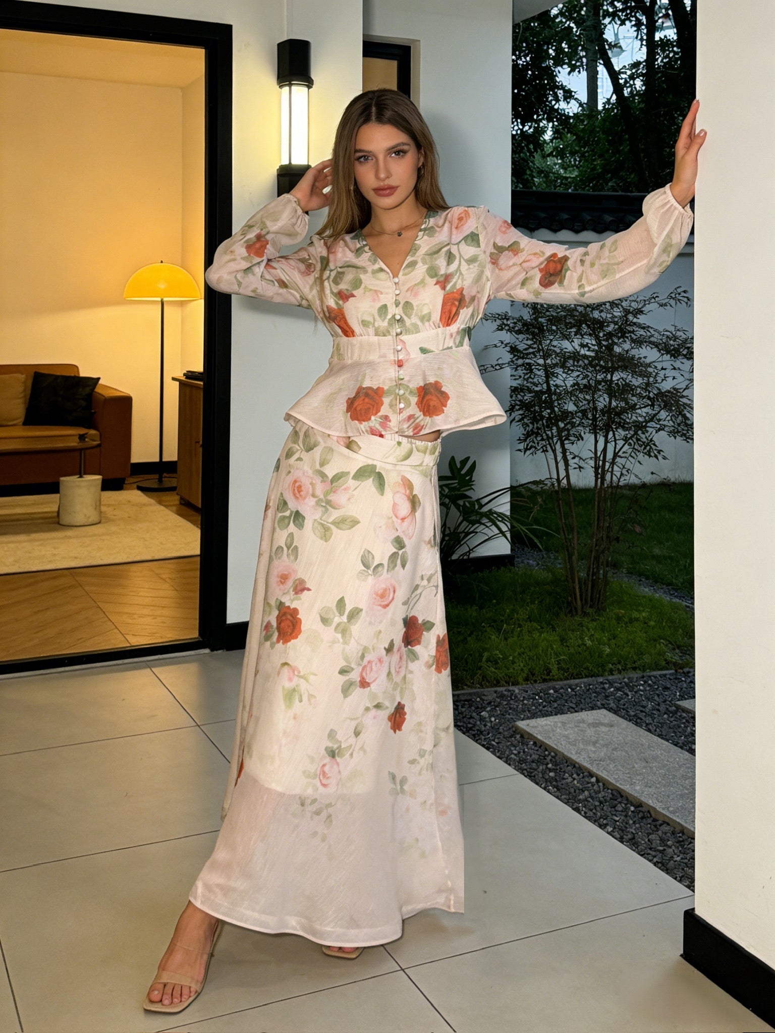 BLOOM – Ensemble Jupe Imprimé Floral