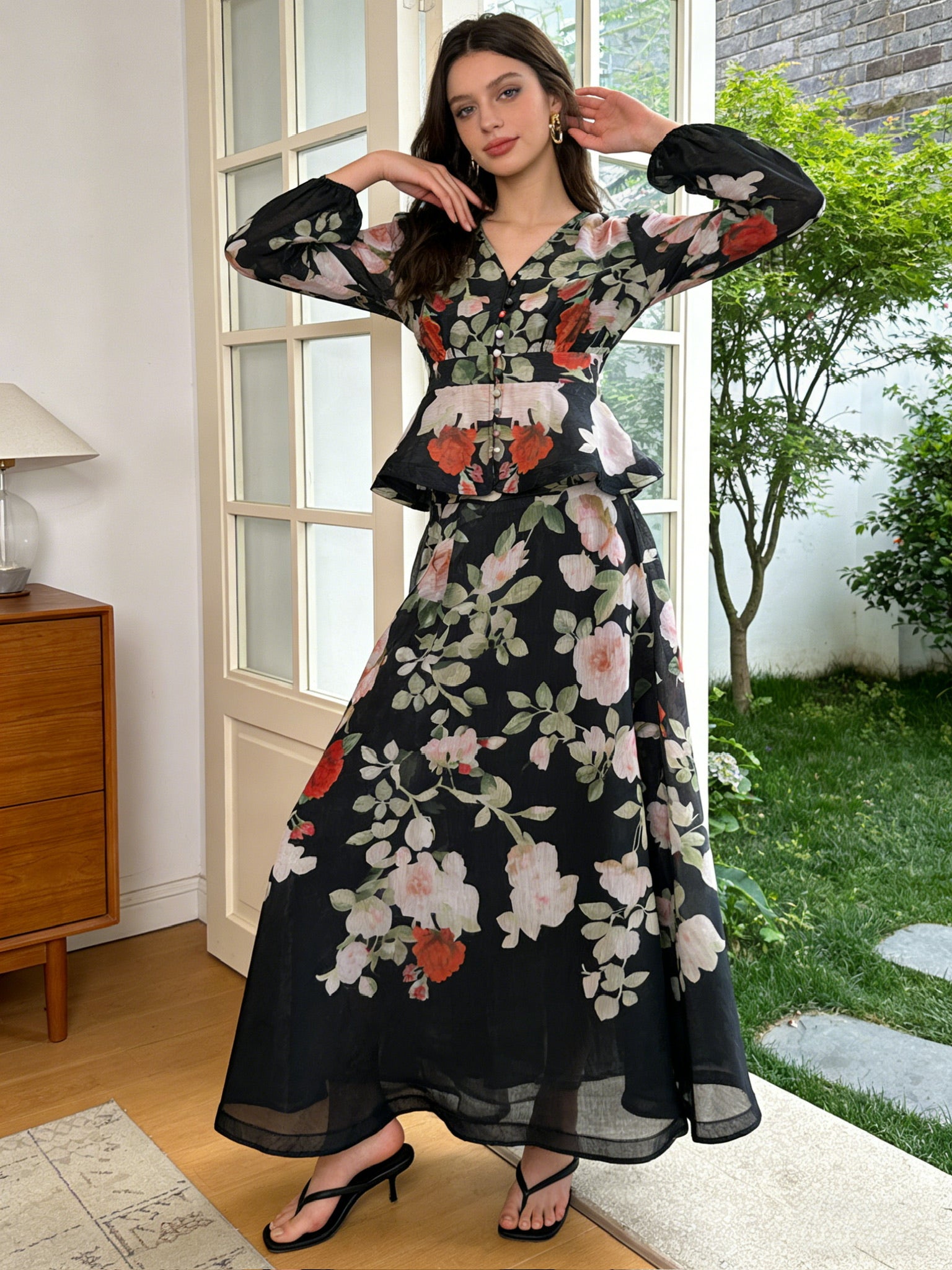BLOOM – Ensemble Jupe Imprimé Floral