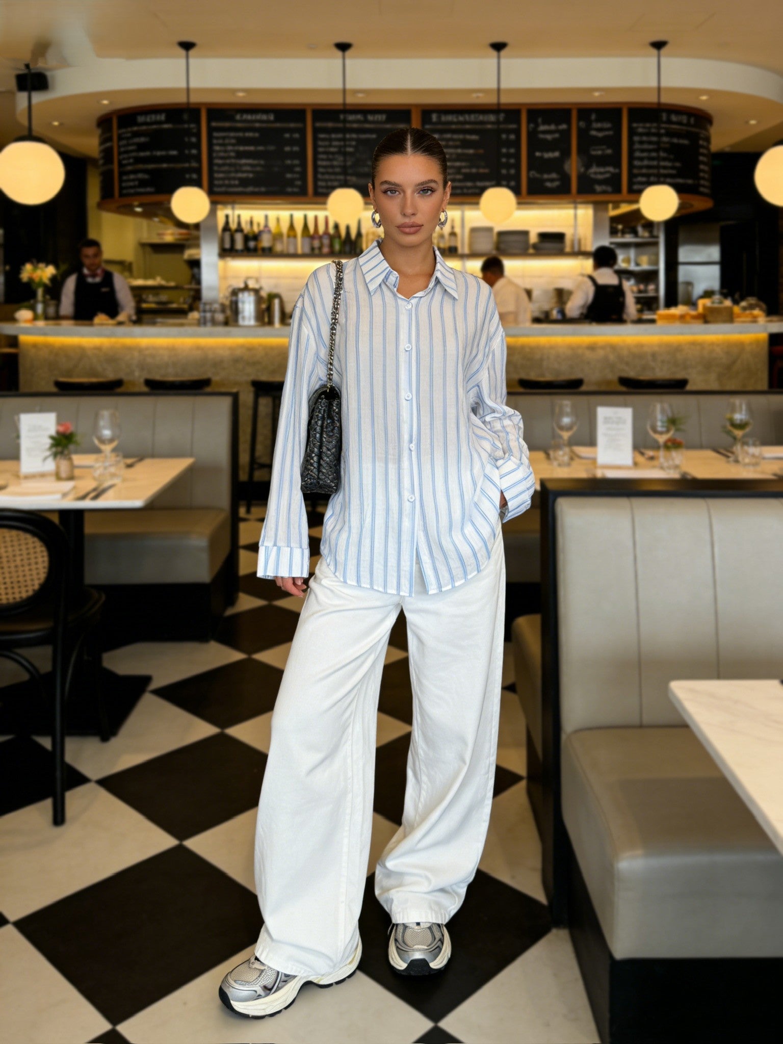 BLOOM – Chemise Rayée Coupe Fluide